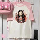 Camiseta Feminina Mitsuri Anime Estilo Japonês Divertida