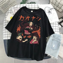 Camiseta Unissex Anime Totoro Hayao Miyazaki Casual Harajuku Manga Curta