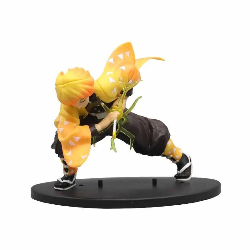 Action Figure Demon Slayer – Tanjirou, Zenitsu e Kyoujurou, Brinquedo PVC Coleção