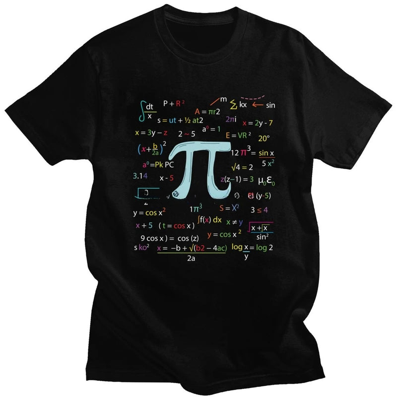 Camiseta Masculina Divertida Matemática Álgebra Pi Geek Nerd Manga Curta