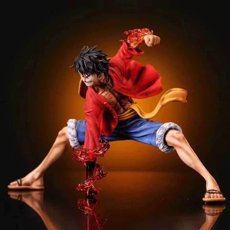 Action Figure 18cm Monkey D. Luffy – One Piece Estilo Batalha, Modelo PVC Colecionável