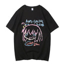 Camiseta Unissex Anime Bocchi The Rock Hitori Gotoh Nijika Algodão Casual Streetwear