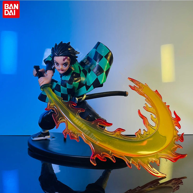 Action Figure Demon Slayer – Tanjirou, Zenitsu e Kyoujurou, Brinquedo PVC Coleção
