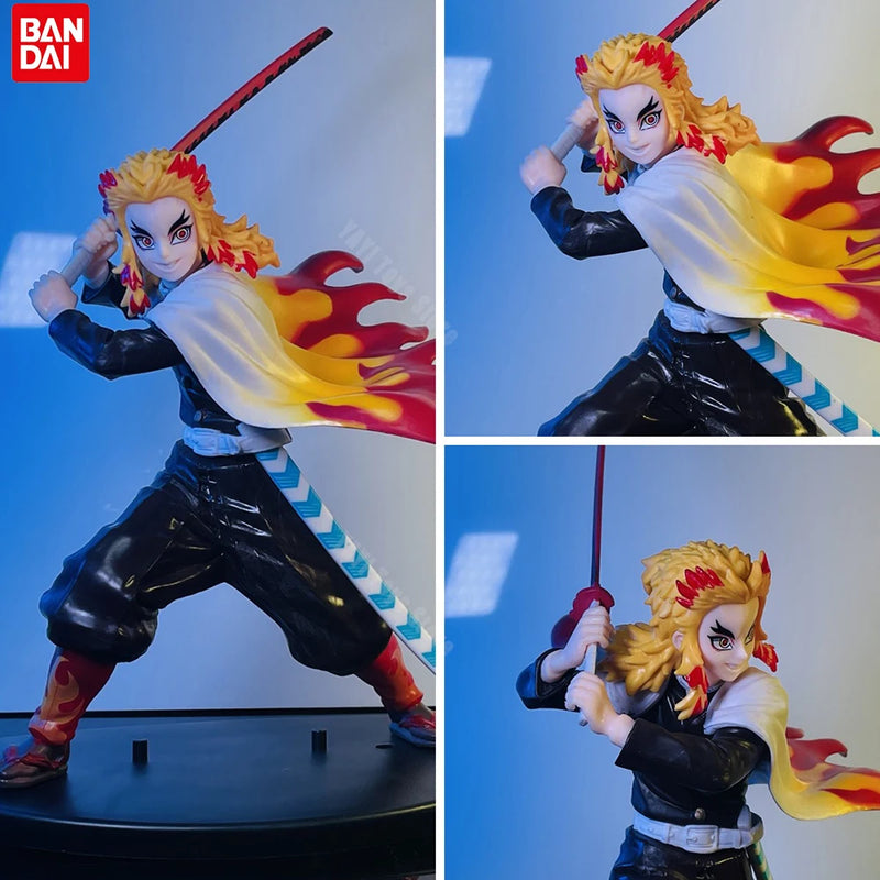 Action Figure Demon Slayer – Tanjirou, Zenitsu e Kyoujurou, Brinquedo PVC Coleção