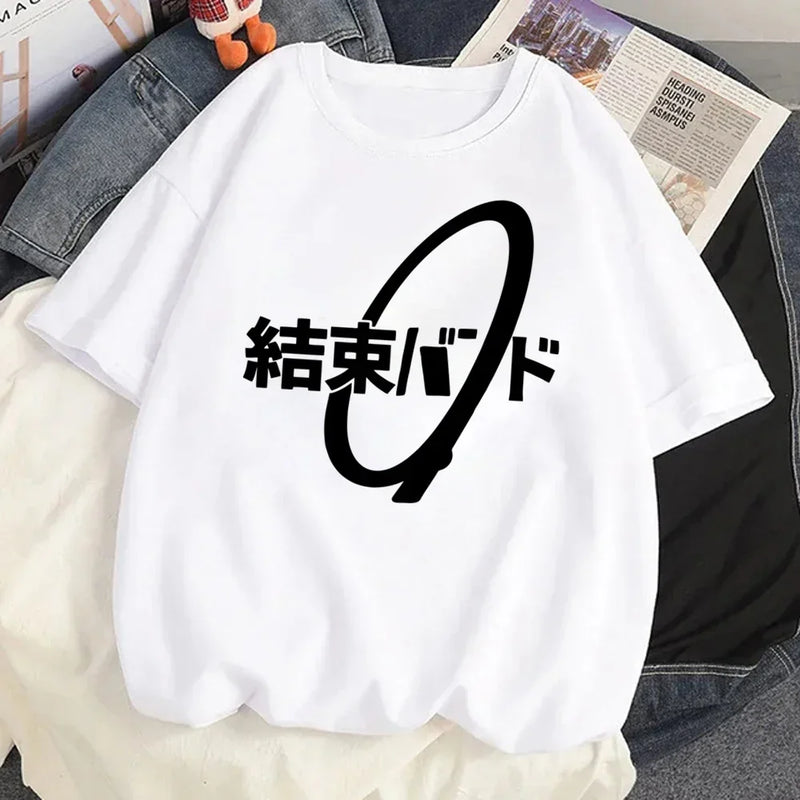 Camiseta Unissex Anime Bocchi The Rock! Hitori Bocchi Kawaii Divertida Y2K