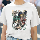 Camiseta Feminina Dr. Stone Harajuku Anime 80s Estética Pop 2000s Hip Hop
