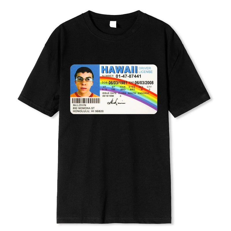 Camiseta Unissex Mclovin Superbad Geek Algodão Masculina Verão