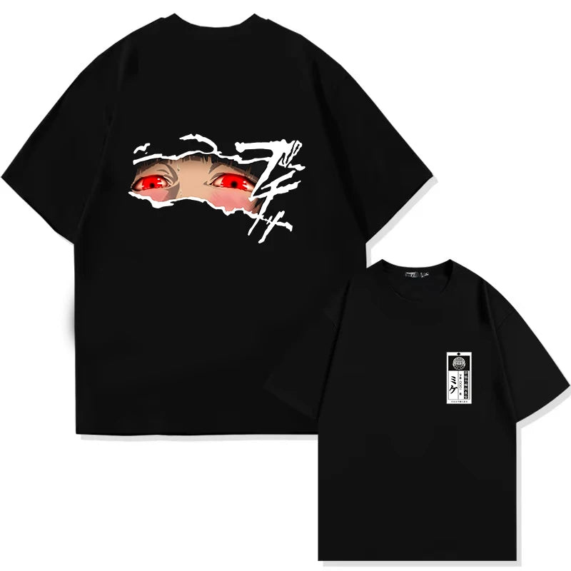 Camiseta Unissex Kakegurui Anime Anos 90 Casual Manga Curta Streetwear