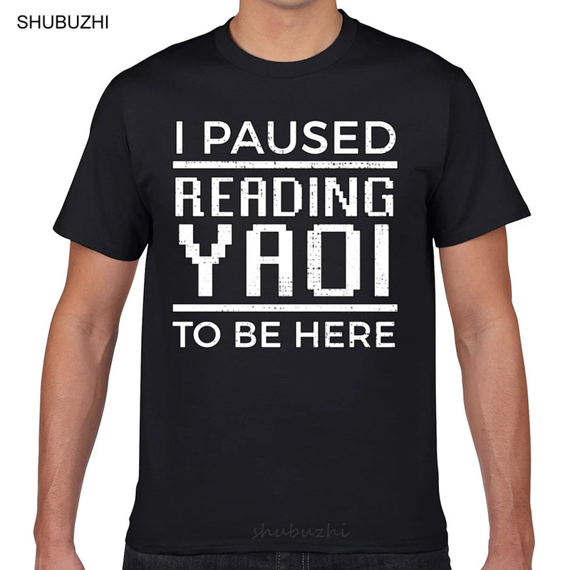 Camiseta Masculina Anime Yaoi Fujoshi Geek Algodão Casual