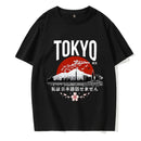 Camiseta Unissex Estilo Y2K Tokyo – Estampa Gótica, Streetwear Coreano Anos 2000